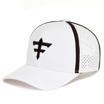white black golf hat#color_white-black